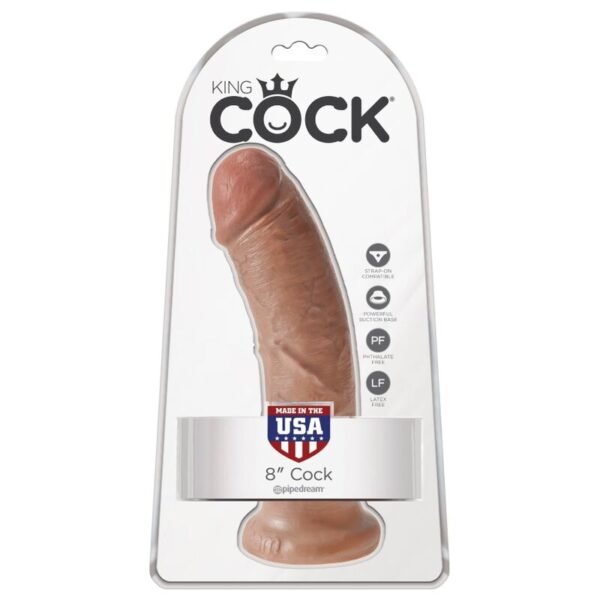KING COCK - PÊNIS REALÍSTICO 19.5 CM CARAMELO - Image 6