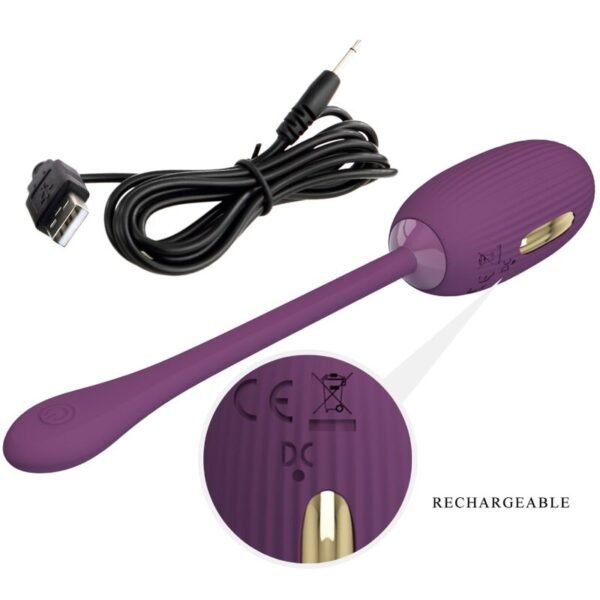 PRETTY LOVE - DOREEN OVO VIBRATÓRIO RECARREGVEL ROXO - Image 6