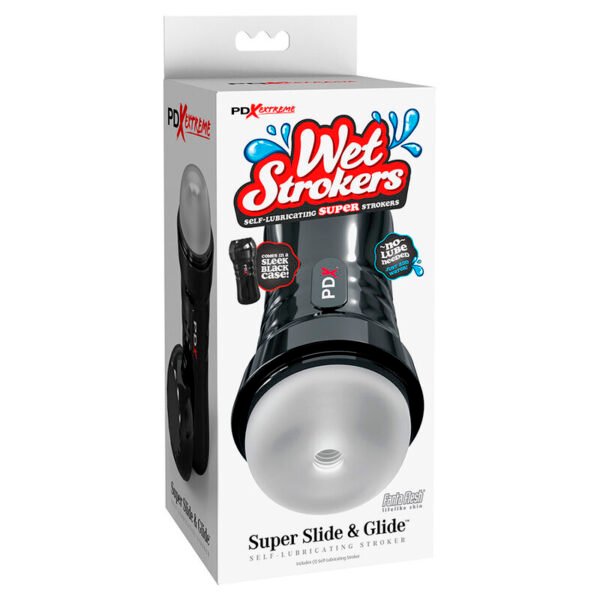 PDX EXTREME - SLIDE & GLIDE MASTURBADOR AUTOLUBRIFICANTE TRANSPARENTE - Image 5