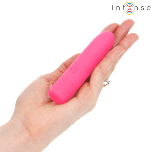 INTENSE - SYMONE  USB RECARREGÁVEL VIBRATÓRIA BULLET 8 VIBRAÇÕES ROSA 10 X 2,2 CM - Image 6