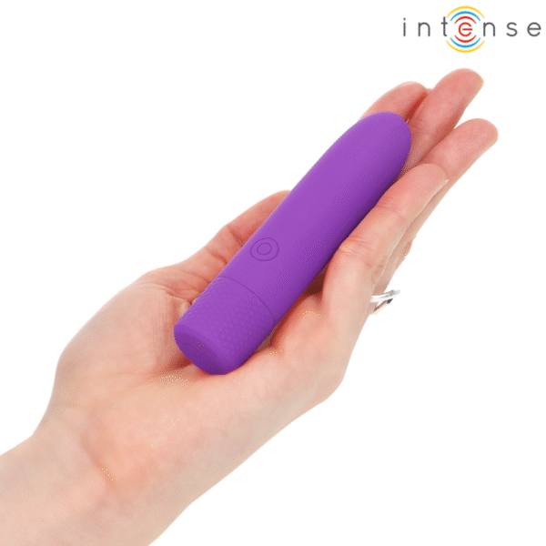 INTENSE - SYMONE  USB RECARREGÁVEL VIBRATÓRIA BULLET 8 VIBRAÇÕES ROXO 10 X 2,2 CM - Image 6