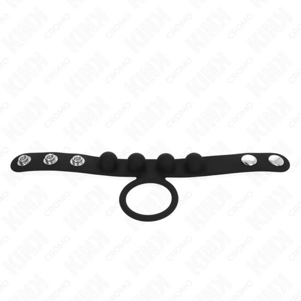 KINK - ANEL DE COURO PARA PÊNIS 3,5 CM COM FECHO DE PRESSÃO 23 X 2 CM - Image 3