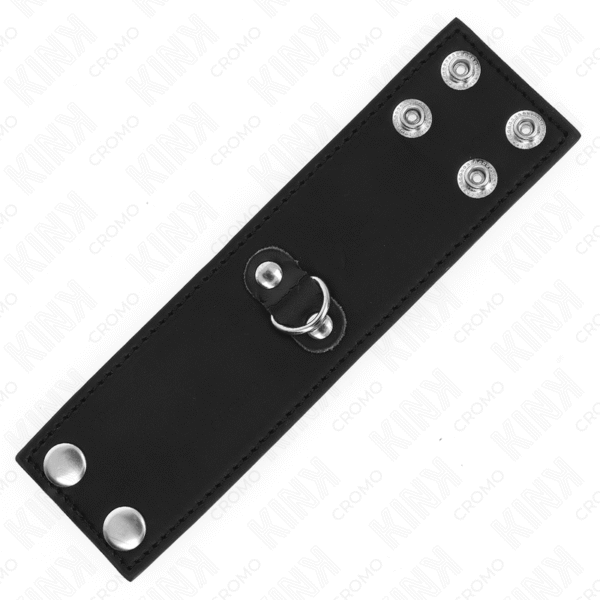 KINK - ANEL DE COURO PARA PÊNIS COM FECHO DE PRESSÃO 18 X 5 CM - Image 4