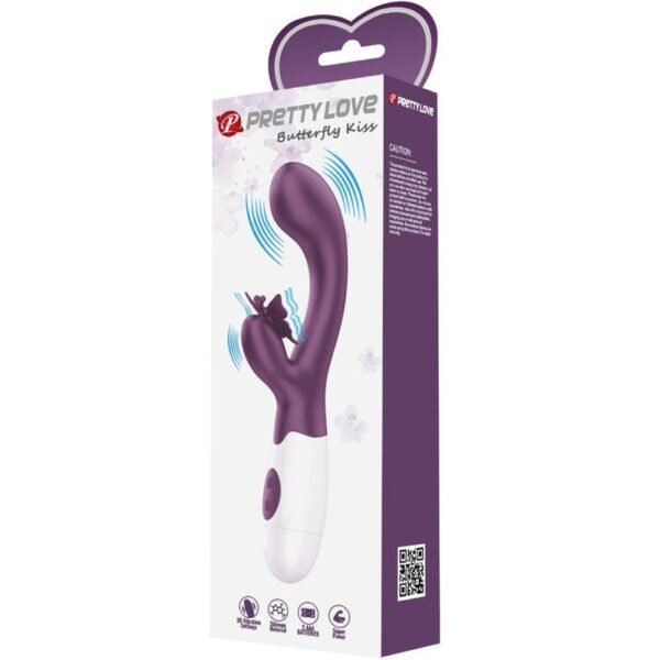 PRETTY LOVE - BUTTERFLY KISS VIBRADOR DE COELHO E ESTIMULADOR DE PONTO G ROXO - Image 6