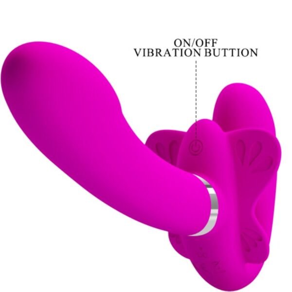 PRETTY LOVE - VIBRADOR VALERIE DOUBLE STRAP-ON 12 VIBRAÇÕES ROXO - Image 6