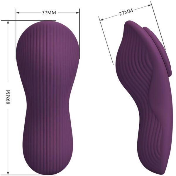 PRETTY LOVE - MANE LAY ON MASSAGEADOR DE CLITÓRIS 10 VIBRAÇÕES CONTROLE REMOTO ROXO - Image 4