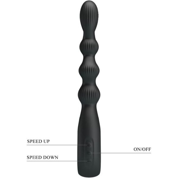 PRETTY LOVE - FEDERER VIBRADOR ANAL 12 VIBRAÇÕES PRETO - Image 5