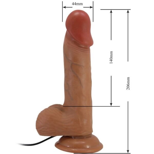 BAILE - CATOBLEPAS VIBRADOR REALISTA 20,6 CM CARNE CONTROLE REMOTO - Image 5