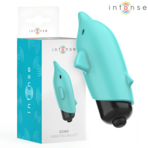 INTENSE - BALA VIBRANTE ECHO AZUL GOLFINHO 8 X 4,7 CM