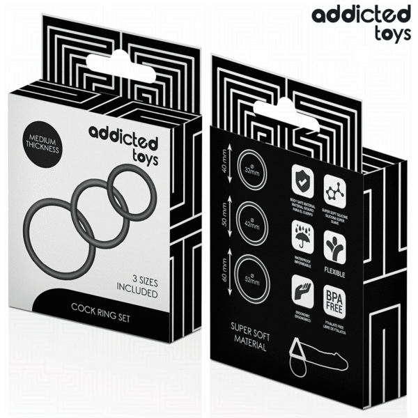 ADDICTED TOYS - CONJUNTO DE ANÉIS DE SILICONE MODELO 2 - Image 6