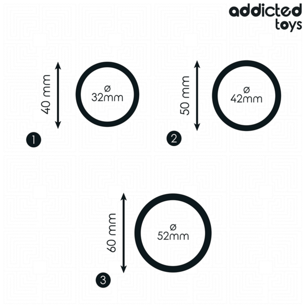 ADDICTED TOYS - CONJUNTO DE ANÉIS DE SILICONE MODELO 2 - Image 4