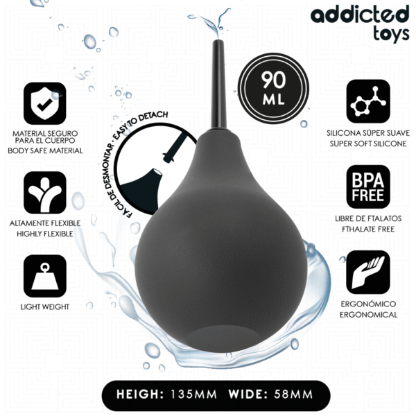 ADDICTED TOYS - LIMPADOR ANAL DE VIAGEM TAMANHO S 90 ML - Image 2