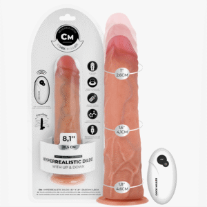 COCK MILLER - DILDO HIPER-REALISTA COM VENTOSA E IMPULSÃO COM CONTROLE REMOTO 20,5 CM