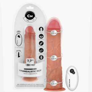 COCK MILLER - DILDO REALISTA COM VENTOSA E CONTROLE REMOTO VIBRAÇÃO 19,5 CM