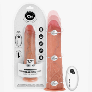 COCK MILLER - DILDO HIPER-REALISTA COM VENTOSA E IMPULSÃO COM CONTROLE REMOTO 19,5 CM
