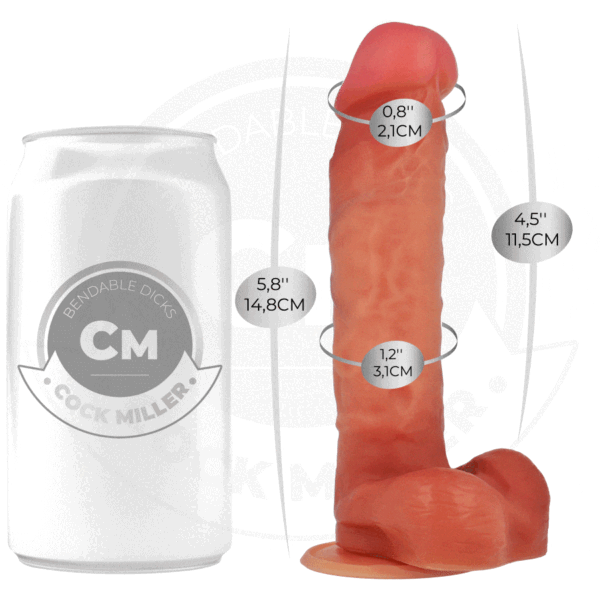 COCK MILLER - DILDO ARTICULÁVEL HIPERREALISTA 14,8 CM - Image 2