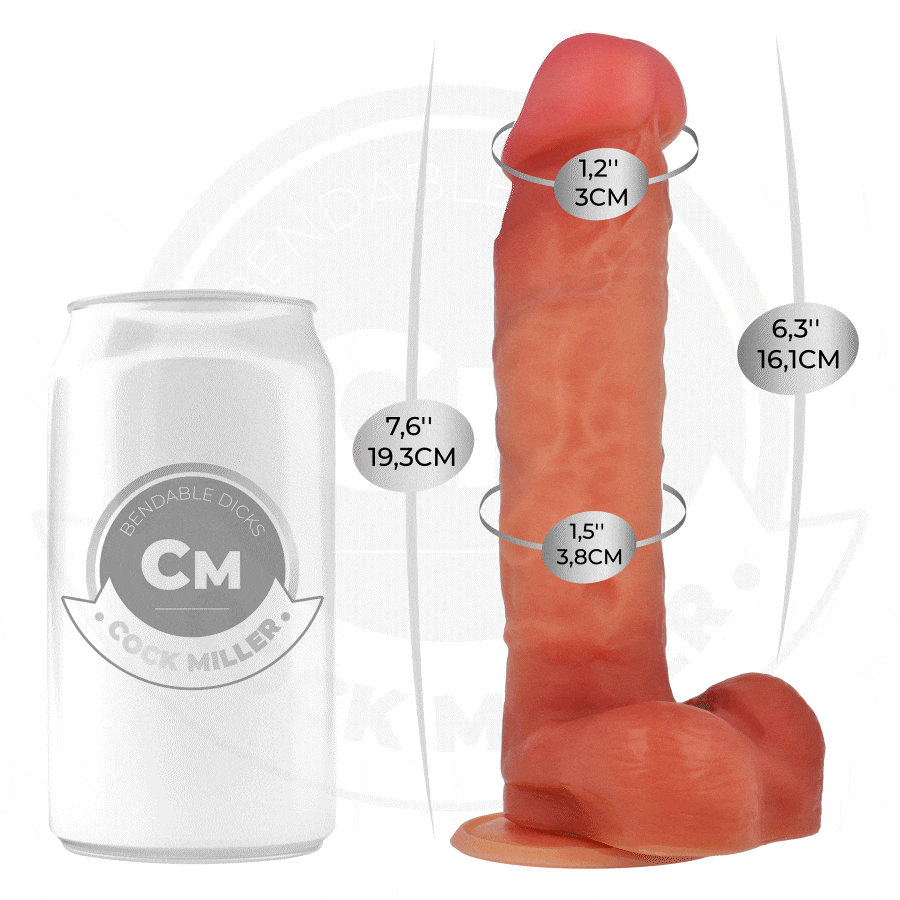COCK MILLER - DILDO ARTICULÁVEL HIPERREALISTA 19,3 CM - Image 2