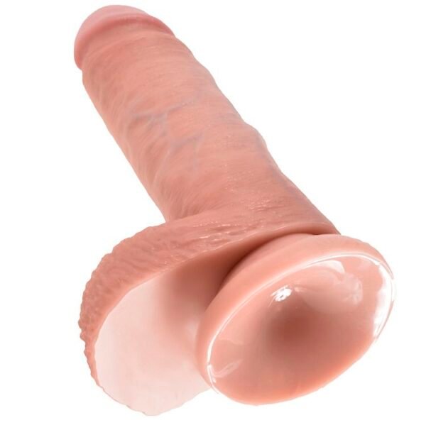 KING COCK - 7 CARNE DE DILDO COM BOLAS 17.8 CM - Image 5