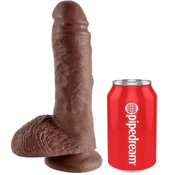 KING COCK - 8" PENE REALÍSTICO MARRÓN 20.3 CM - Image 3