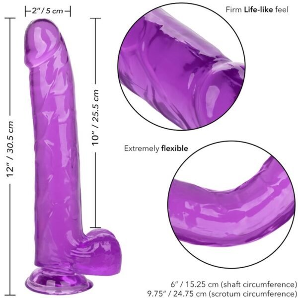 CALEXOTICS - DILDO QUEEN TAMANHO ROXO 25.5 CM - Image 6
