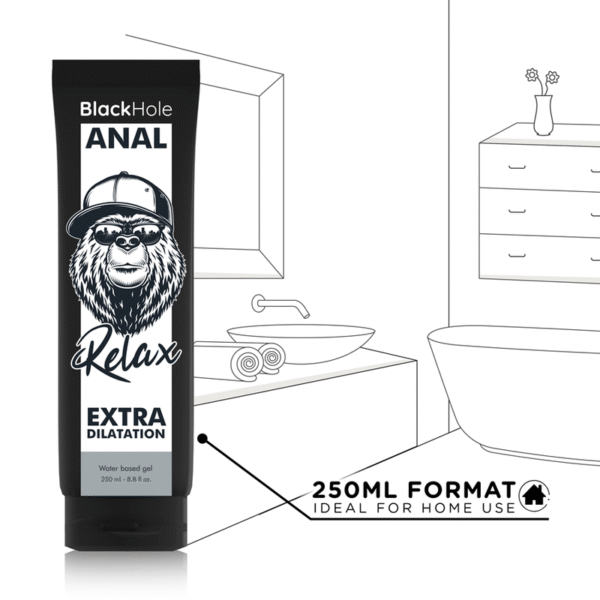 BLACK HOLE - GEL BASE D'ÁGUA DILATAÇÃO ANAL 250 ML - Image 5