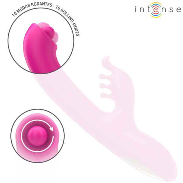 INTENSE - CHRISTINA MULTIFUNCIONAL RABBIT VIBRADOR 22,5 CM ROSA - Image 6
