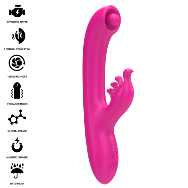 INTENSE - CHRISTINA MULTIFUNCIONAL RABBIT VIBRADOR 22,5 CM ROSA - Image 2