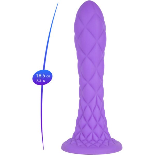 SILEXD - DREAMY DILDO FANTASY SILICONE LÍQUIDO TERMORATIVO VIOLETA 18,5 CM - Image 6