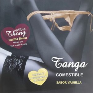 HOTFLOWERS - WAFER THONG E 2 NIPPLE PADS MENINA SABOR BAUNILHA /es/pt/en/fr/it/