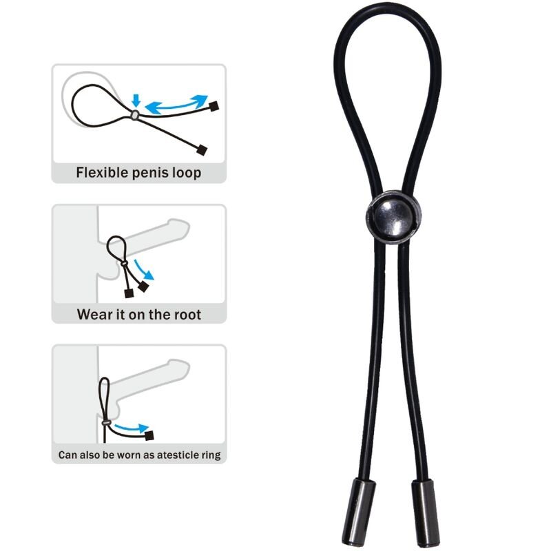 PRETTY LOVE - ANEL DE PÊNIS COM CORDÃO E TESTÍCULOS - Image 3