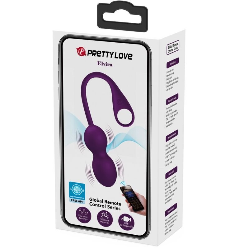 PRETTY LOVE - ELVIRA KEGEL BALLS APP CONTROLE REMOTO ROXO - Image 6