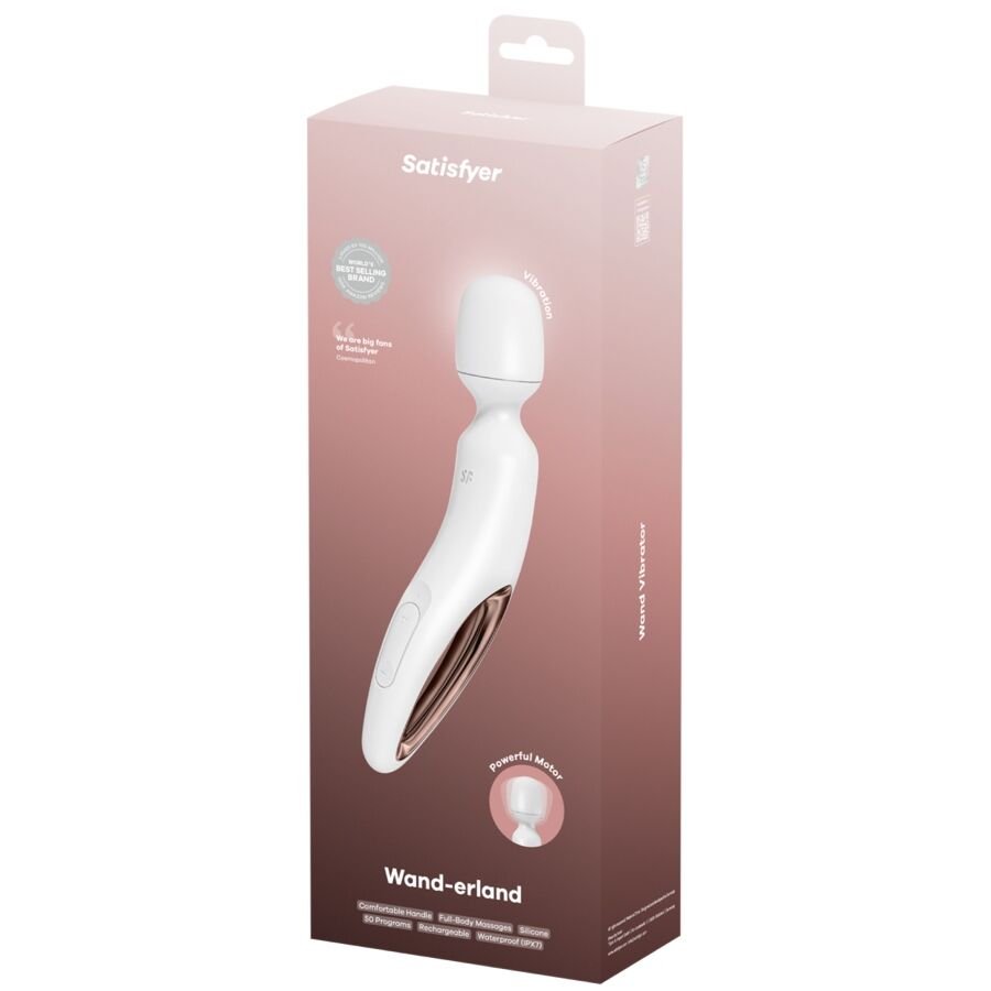 SATISFYER - WAND ERLAND MASSAGEADOR VIBRATÓRIO BRANCO - Image 5