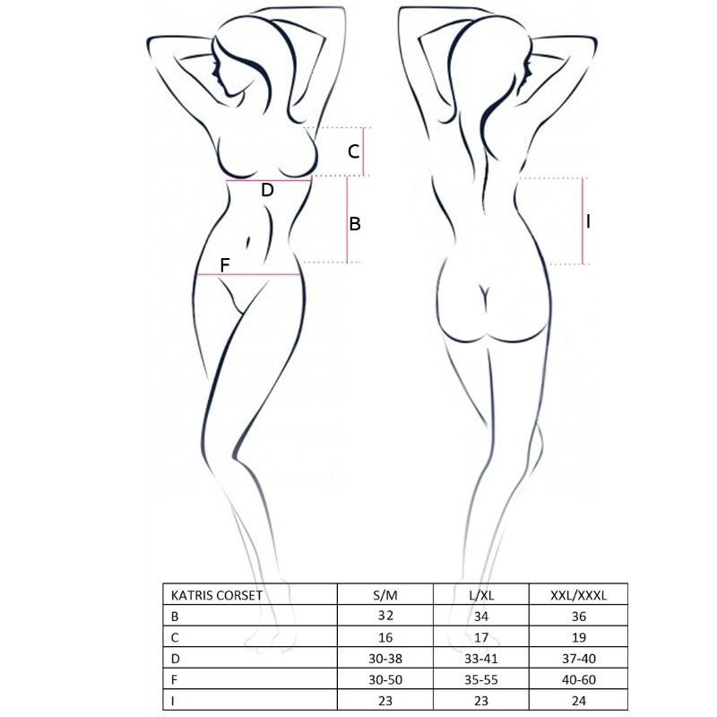 PAIXÃO MULHER KATRISS CORSET BLACK S / M - Image 3
