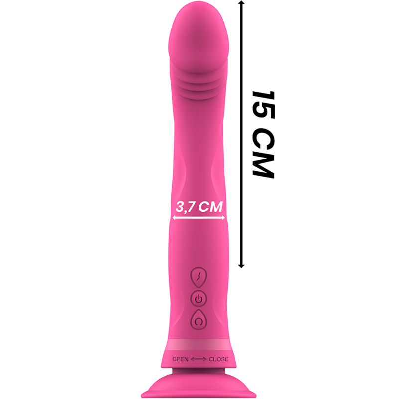 INTENSE - MICHELANGELO ROSA VIBRADOR DE SILICONE DILDO - Image 4