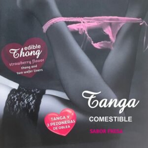 HOTFLOWERS - MENINA WAFER THONG E 2 NIPPLE ALMOFADAS SABOR MORANGO /es/pt/en/fr/it/