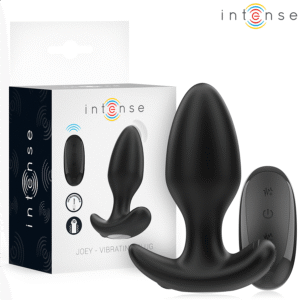 INTENSE - JOEY ANAL PLUG 10 VIBRAÇÕES PRETO CONTROLE REMOTO