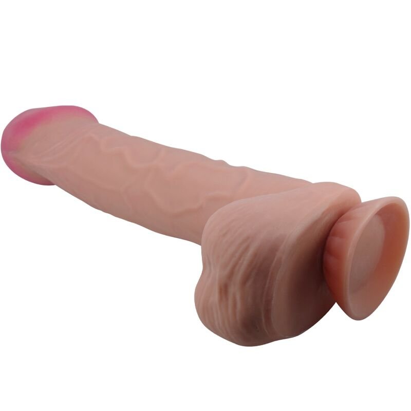PRETTY LOVE - SÉRIE SLIDING SKIN DILDO REALÍSTICO COM VENTOSA DESLIZANTE PELE MARROM 26 CM - Image 2