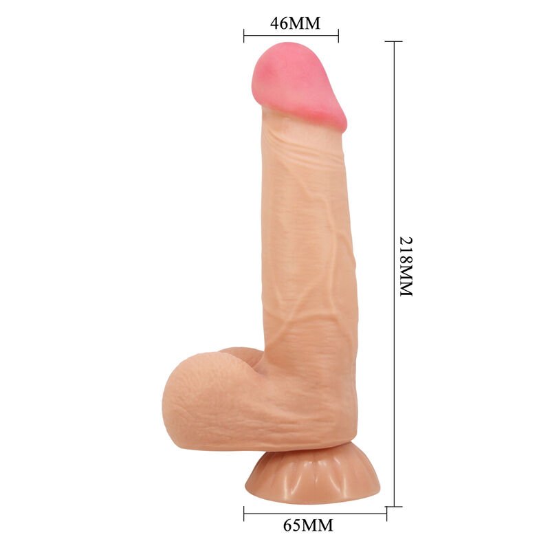 PRETTY LOVE - SÉRIE SLIDING SKIN DILDO REALÍSTICO COM VENTOSA DESLIZANTE PELE 21,8 CM - Image 3