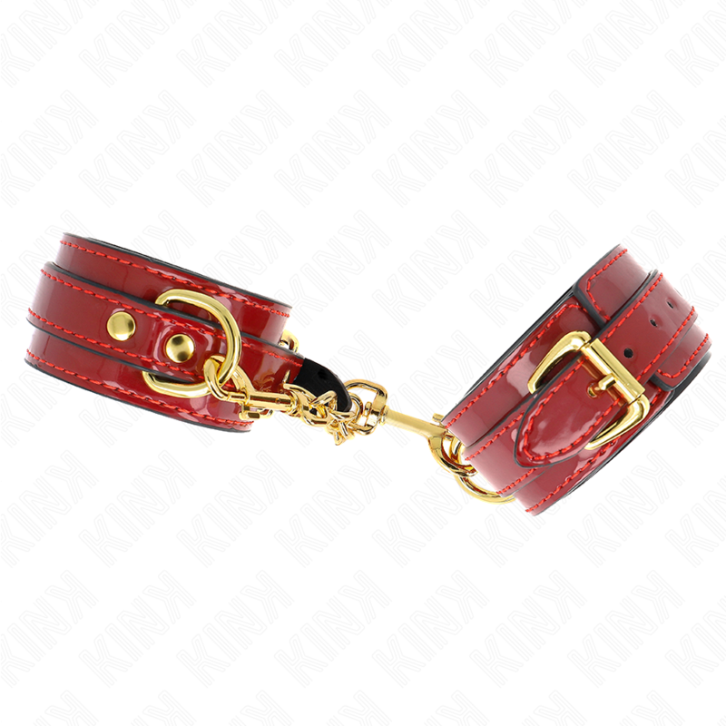 KINK - PUNHOS JOANNA ANGEL VERMELHO AJUSTÁVEL COM CORRENTE DE OURO 16,5-26 CM X 4 CM - Image 2