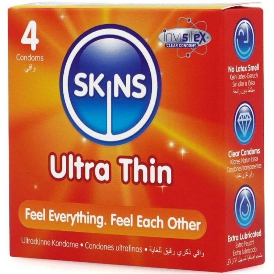 SKINS - PRESERVATIVOS ULTRA FINOS PREMIUM PACOTE COM 4 - Image 2