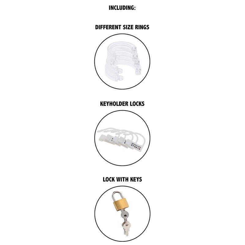 HIDDEN DESIRE - EXTREME GAIOLA DE PÉNIS DE CASTIDADE ACRÍLICO AJUSTÁVEL TRANSPARENTE - Image 4