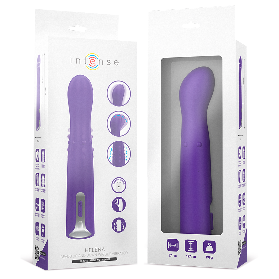 INTENSE - HELENA BEADS VIBRADOR WIGGLE UP & DOWN 13,5 CM - Image 3