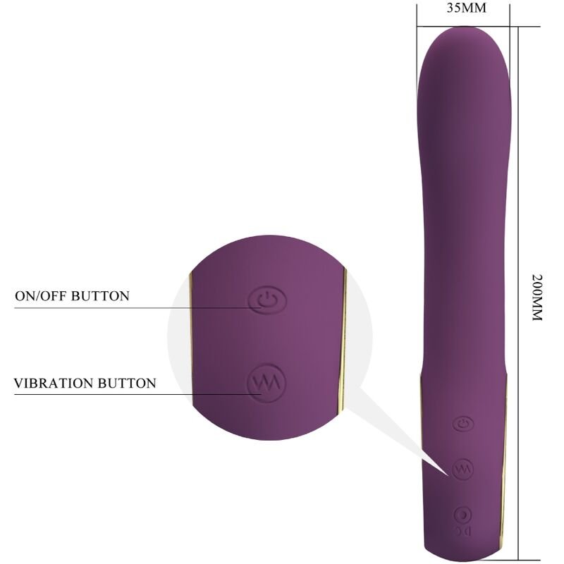 PRETTY LOVE - ETHAN VIBRADOR RECARREGVEL ROXO - Image 5