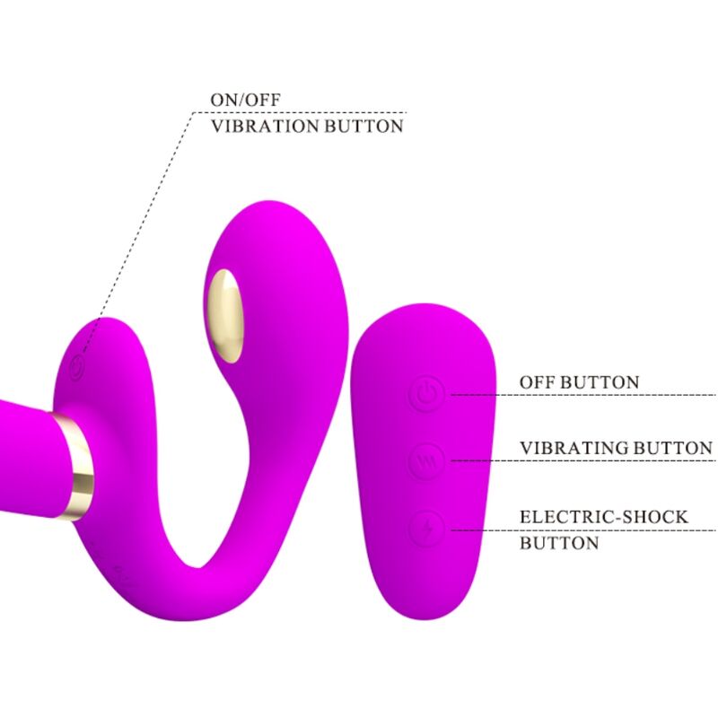 PRETTY LOVE - THUNDERBIRD VIBRADOR DUPLO COM CONTROLE REMOTO ROXO - Image 5
