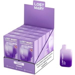 LOST MARY - (EXPOSITOR PROFESSIONAL PACK -10 UNIDADES) BM600 NICOTINE VAPER 2% UVA DESCARTÁVEL
