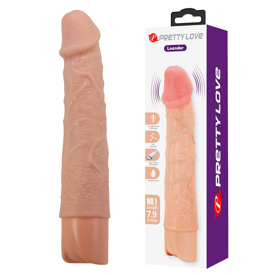 PRETTY LOVE - LEANDER VIBRADOR FLEXÍVEL E REALISTA