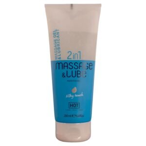 HOT - GEL DE MASSAGEM E DESLIZAMENTO 2 EM 1 COM TOQUE SEDOSO 200ML