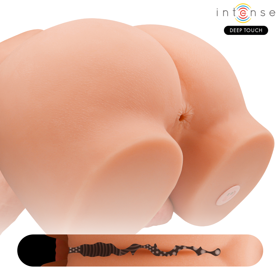 INTENSE DEEP TOUCH - TORSO RICHIE COM ÂNUS E DILDO REALISTA COM FUNÇÃO DE EMPURRAR E VIBRAR, CONTROLE REMOTO, 4,7 KG - Image 5