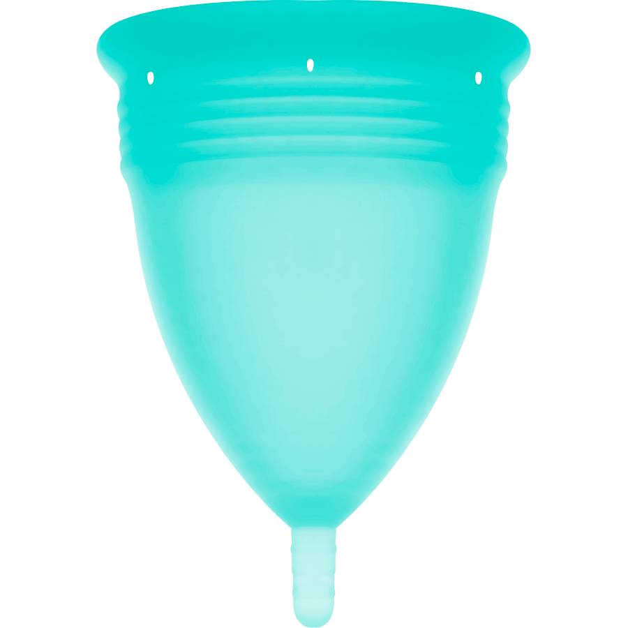 STERCUP - COPO MENSTRUAL DE SILICONE FDA AQUAMARINE - TAMANHO L - Image 3