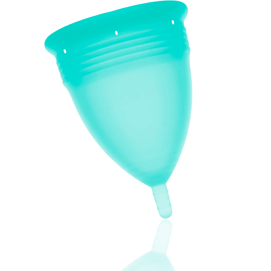 STERCUP - COPO MENSTRUAL DE SILICONE FDA AQUAMARINE - TAMANHO S - Image 2